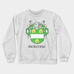 McKenna / Faded Style Family Crest Design Crewneck Sweatshirt